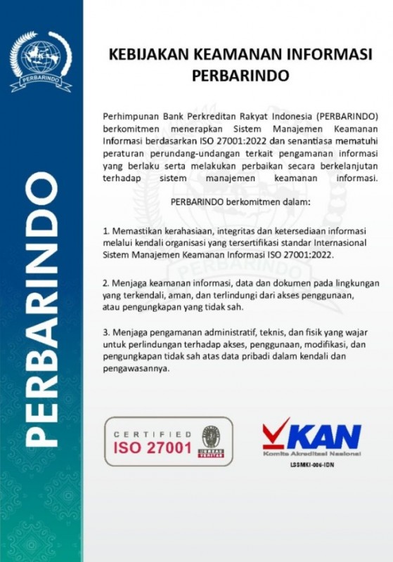 KEBIJAKAN INFORMASI PERBARINDO ISO 27001:2002